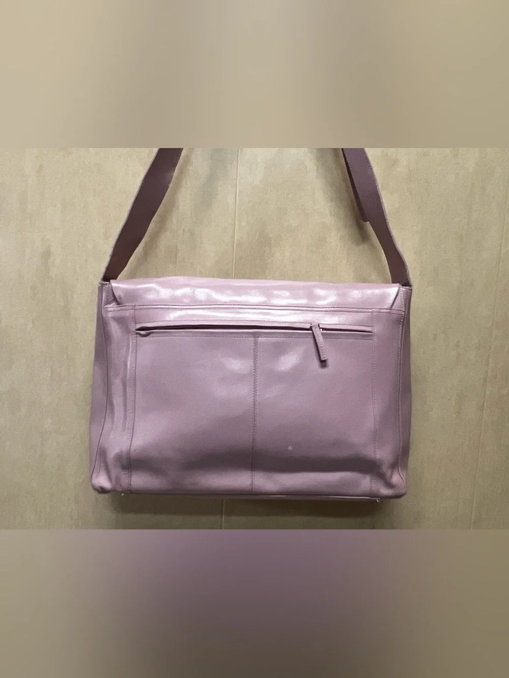 Wilsons Leather Pink Carrying Briefcase Messenger Laptop School Bag VINTAGE Y2K